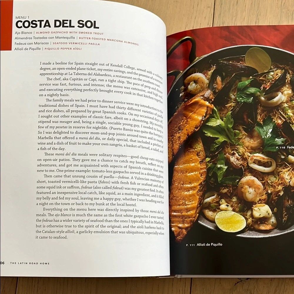 Autographed Cookbook by Jose Garces “The Latin Road Home”